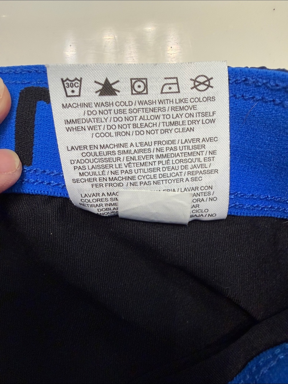Nike Dri-Fit Navy Blue Athletic Running Shorts with lining to prevent chafing. - Picture 5 of 8